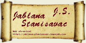 Jablana Stanisavac vizit kartica